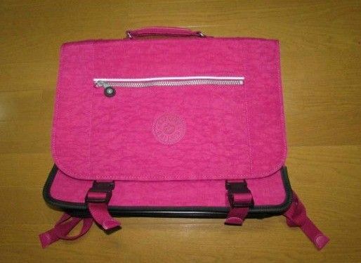 ★美品★kipling キプリング★スクールバック リュック+ショルダーバッグ★濃いピンク