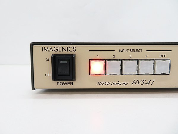 〇IMAGENICS HVS-41【HDMI Selector/4入力1出力セレクター/4K対応/イメージニクス】の画像2