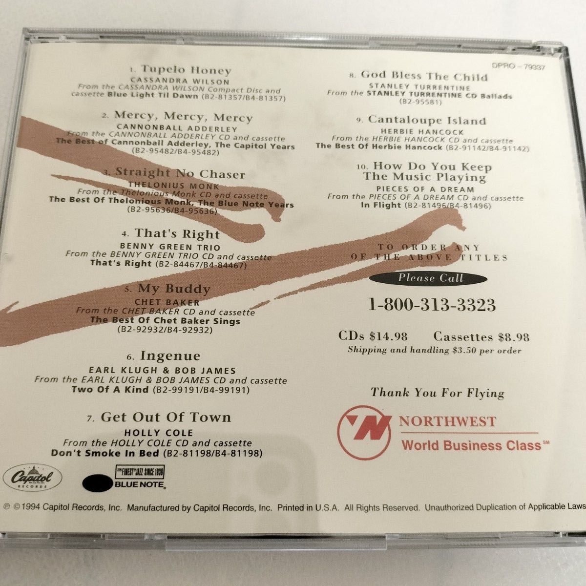 ノースウエスト航空　CD　ワールドビジネスクラス　搭乗記念品　ヴィンテージ　ジャズ　クラシック　ロック