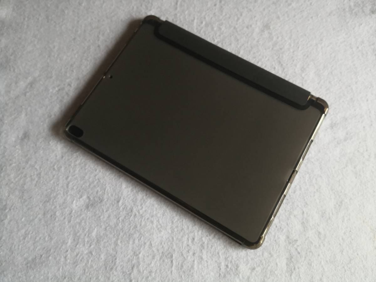 (ペン収納OK) iPad Air 3世代10.5インチ iPad Pro10.5インチ 共用 ブラック レザー スマートケース スタンド機能 オートスリープ機能付の画像5