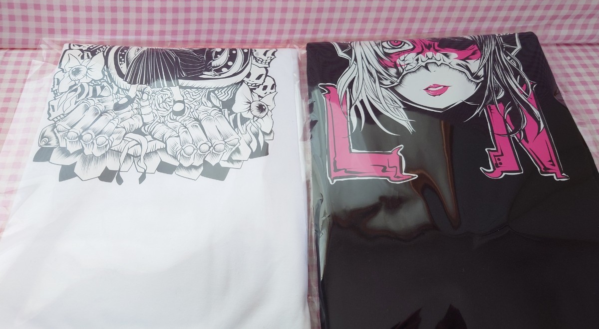 【☆新品未使用】兎味ペロリナ Tシャツ ホワイト ブラック Lサイズ 2点セット の画像2