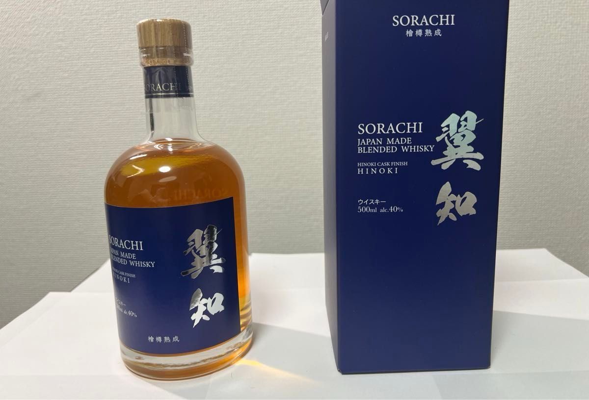 翼知 SORACHI ブレンデッドウイスキー 40度 箱付 500ml