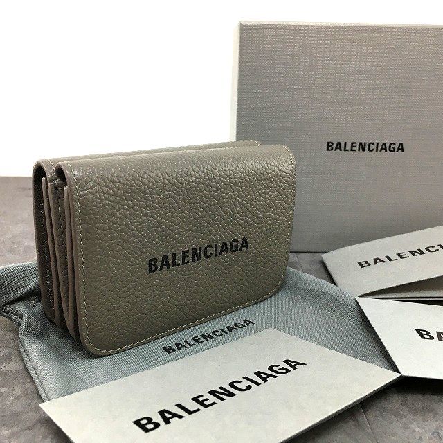 ☆送料無料☆ 極美品 BALENCIAGA コンパクトウォレット 593813 箱付き 462