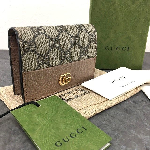 ☆送料無料☆ 未使用品 GUCCI コンパクトウォレット 658610 プチマーモント 箱付き 481_画像1