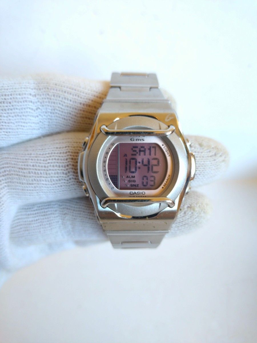 CASIO BABY-G　G-ms MSG-160Dレディース　キッズ　腕時計　メタルバンド　デジタル　カシオ