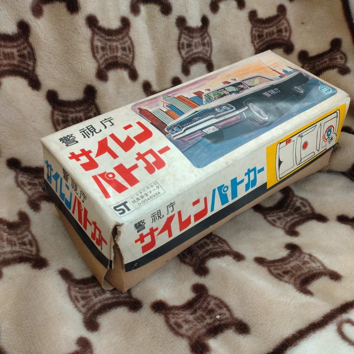 AOKI 警視庁 サイレンパトカー ブリキ フリクション 箱付き 当時 AOKI 警視庁 サイレンパトカー ブリキ フリクション 箱付き 当時