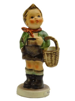 (貫入有り)フンメル 陶器人形 フィギュリン Village Boy(513)10cm