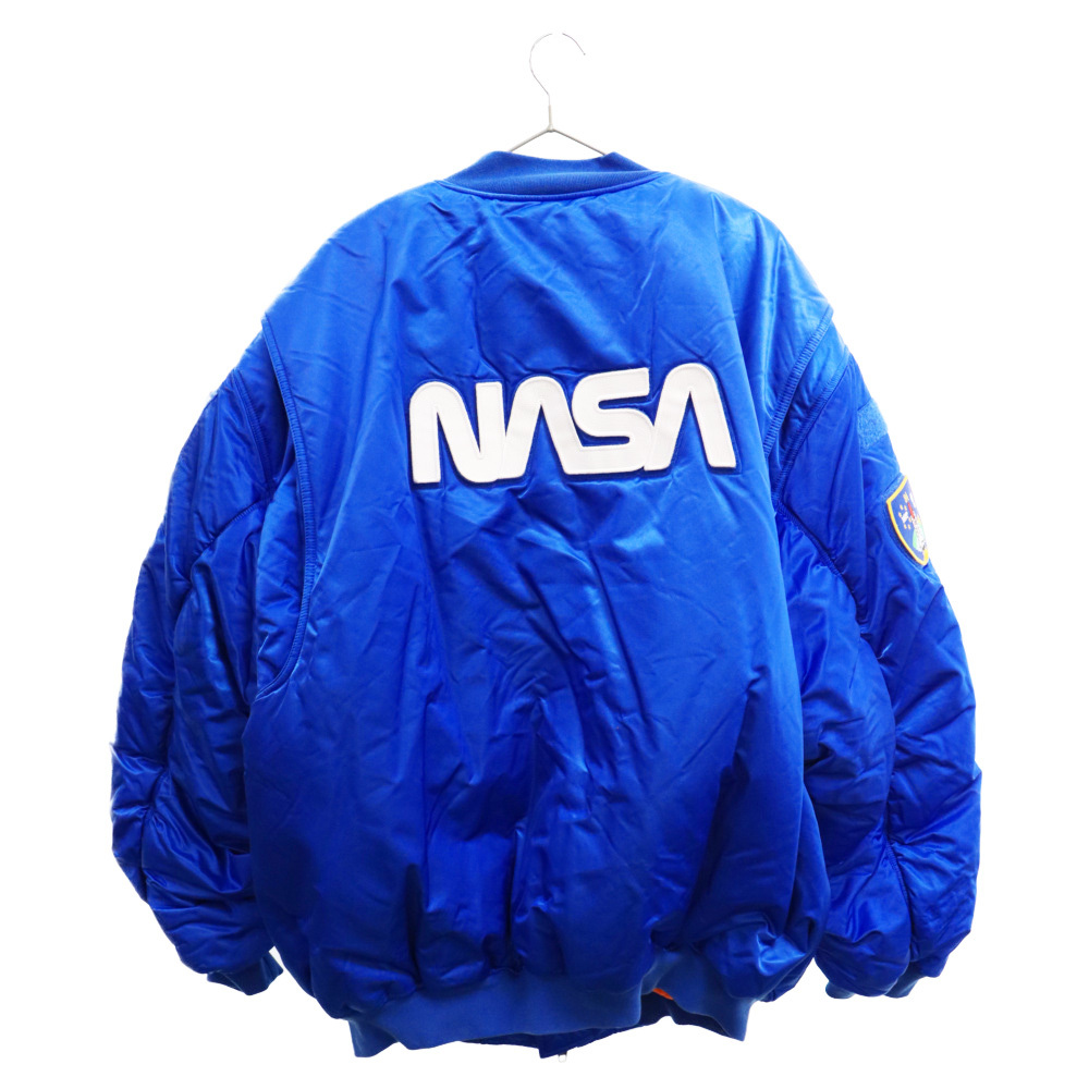 BALENCIAGA バレンシアガ Space NASA Bomber Jacket スペース ナサ ボンバージャケット ブルー 663083 TKO01_画像2