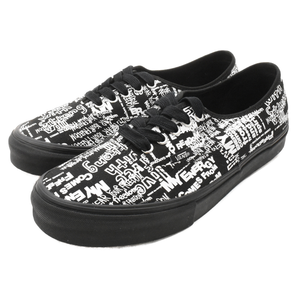 コムデギャルソン×VANS AUTHENTIC LX オーセンティック メッセージ ローカットスニーカーシューズ ブラック US9 VN0A33TASO7_画像3