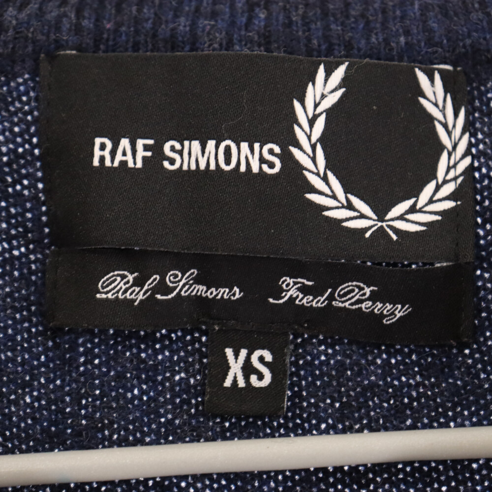 RAF SIMONS ラフシモンズ×FRED PERRY フレッドペリー ケーブルニット ベスト ネイビー_画像5