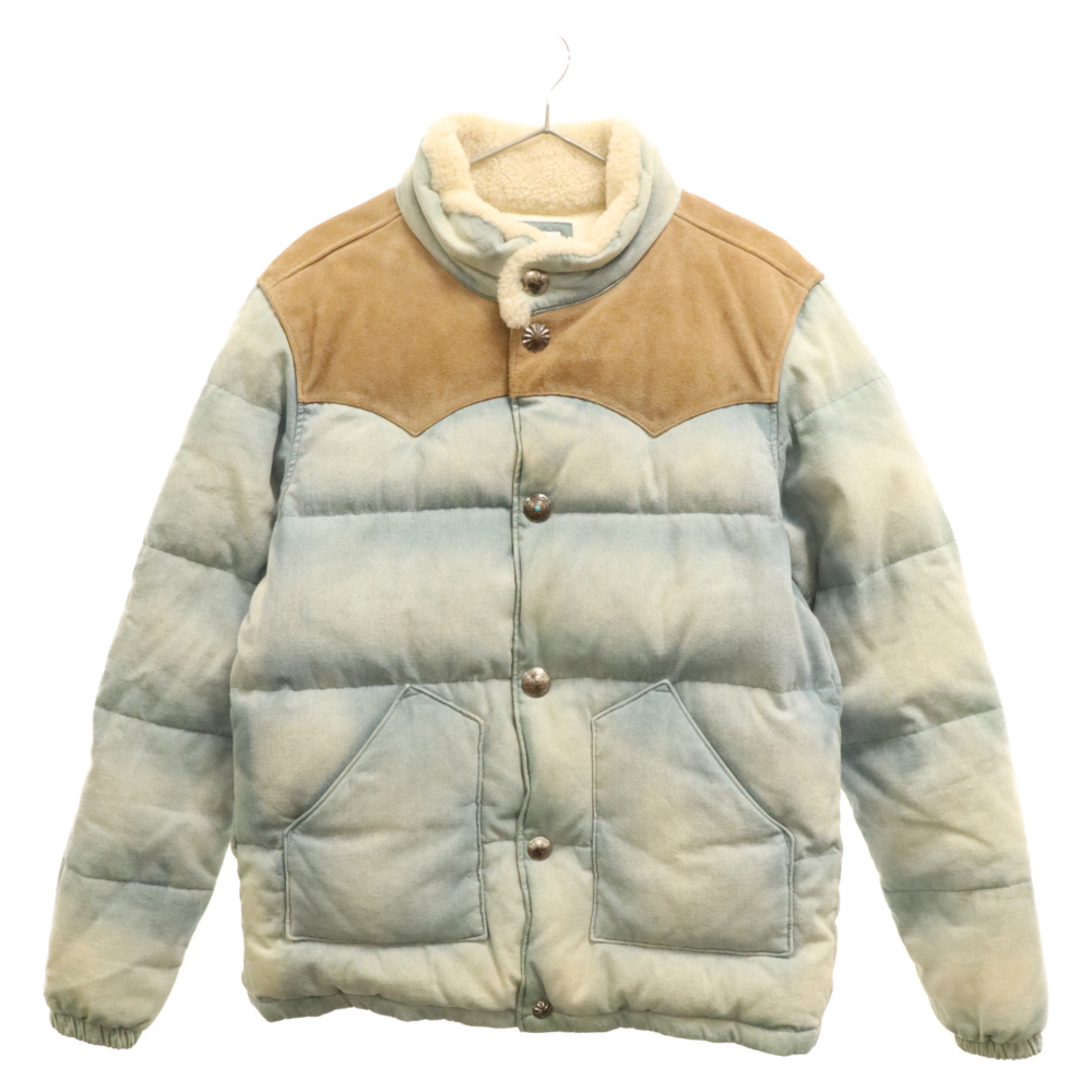 RON HERMAN ロンハーマン 17AW CONCHO DOWN JACKET コンチョボタン デニム ダウン ジャケット 2620400222 ブルー