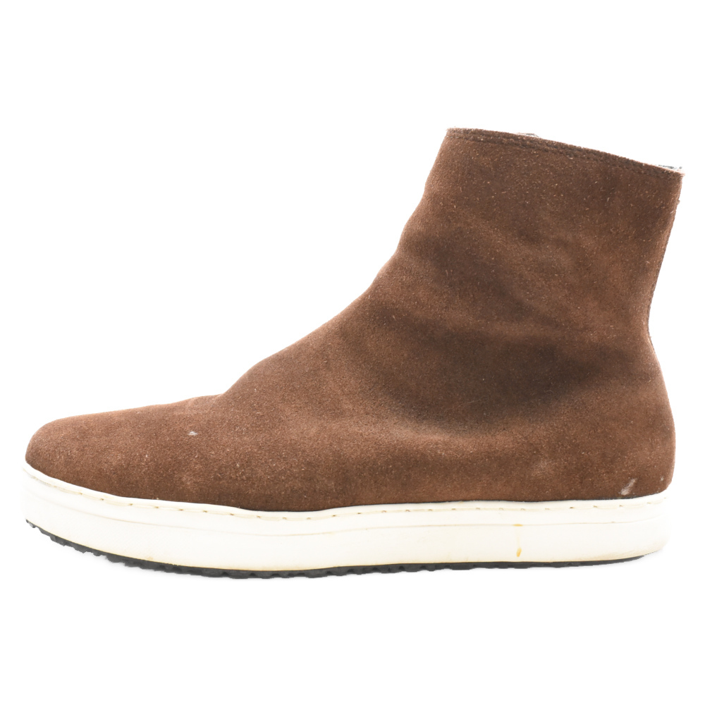 KAZUYUKI KUMAGAI ATTACHMENTkazyuki bear gai Attachment suede re zha cai do Zip boots KA61-033 Brown 