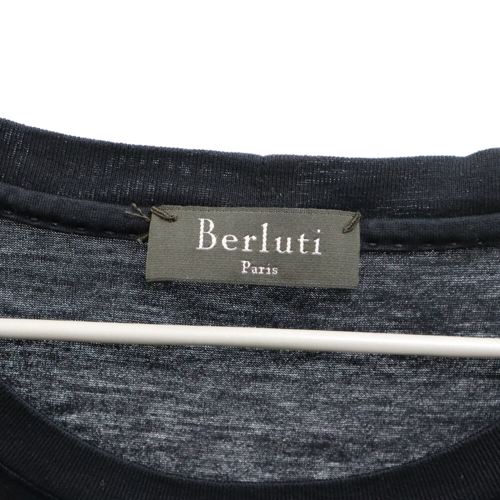 Berluti ベルルッティ コットンTシャツ 半袖カットソー ネイビーの画像3