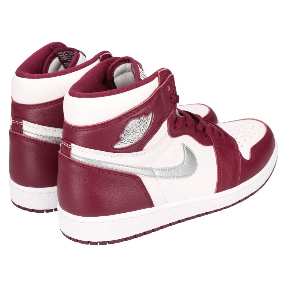 NIKE ナイキ AIR JORDAN 1 HIGH OG BORDEAUX エアジョーダン1 レトロ ハイカットスニーカー ホワイト/ボルドー US11/29.0cm 555088-611_画像4