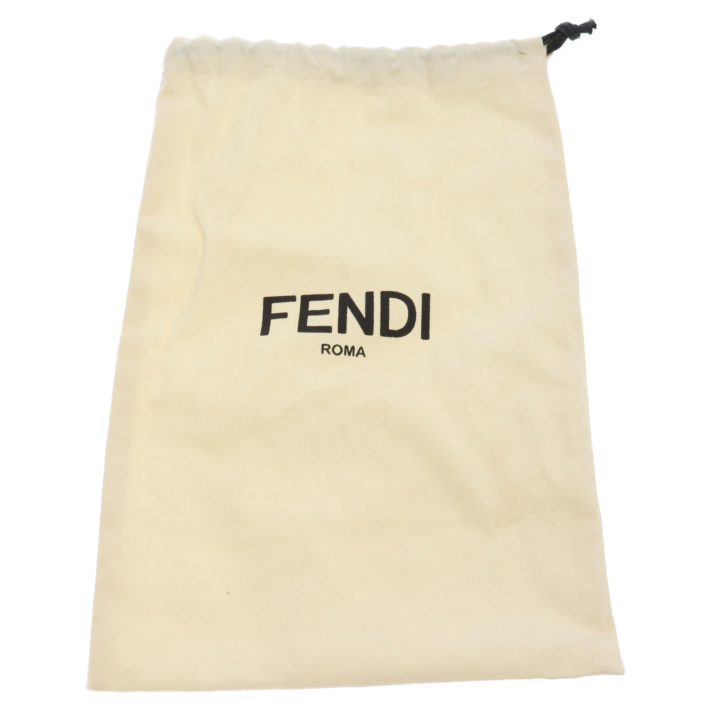 FENDI フェンディ ラバーロゴ ショルダーストラップ ブラック_画像6