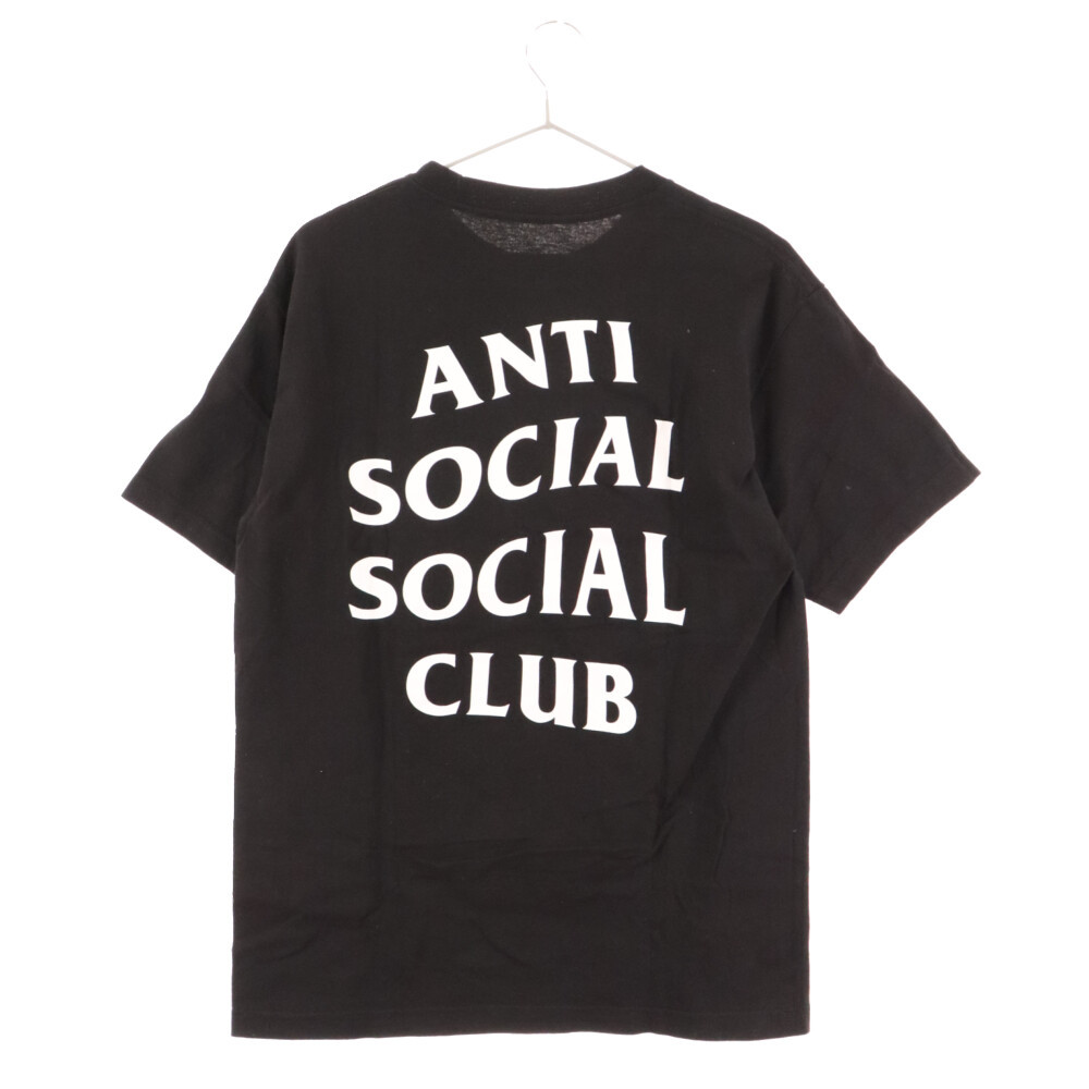 ANTI SOCIAL SOCIAL CLUB アンチソーシャルソーシャルクラブ ロゴプリントクルーネック半袖Tシャツ ブラック_画像1