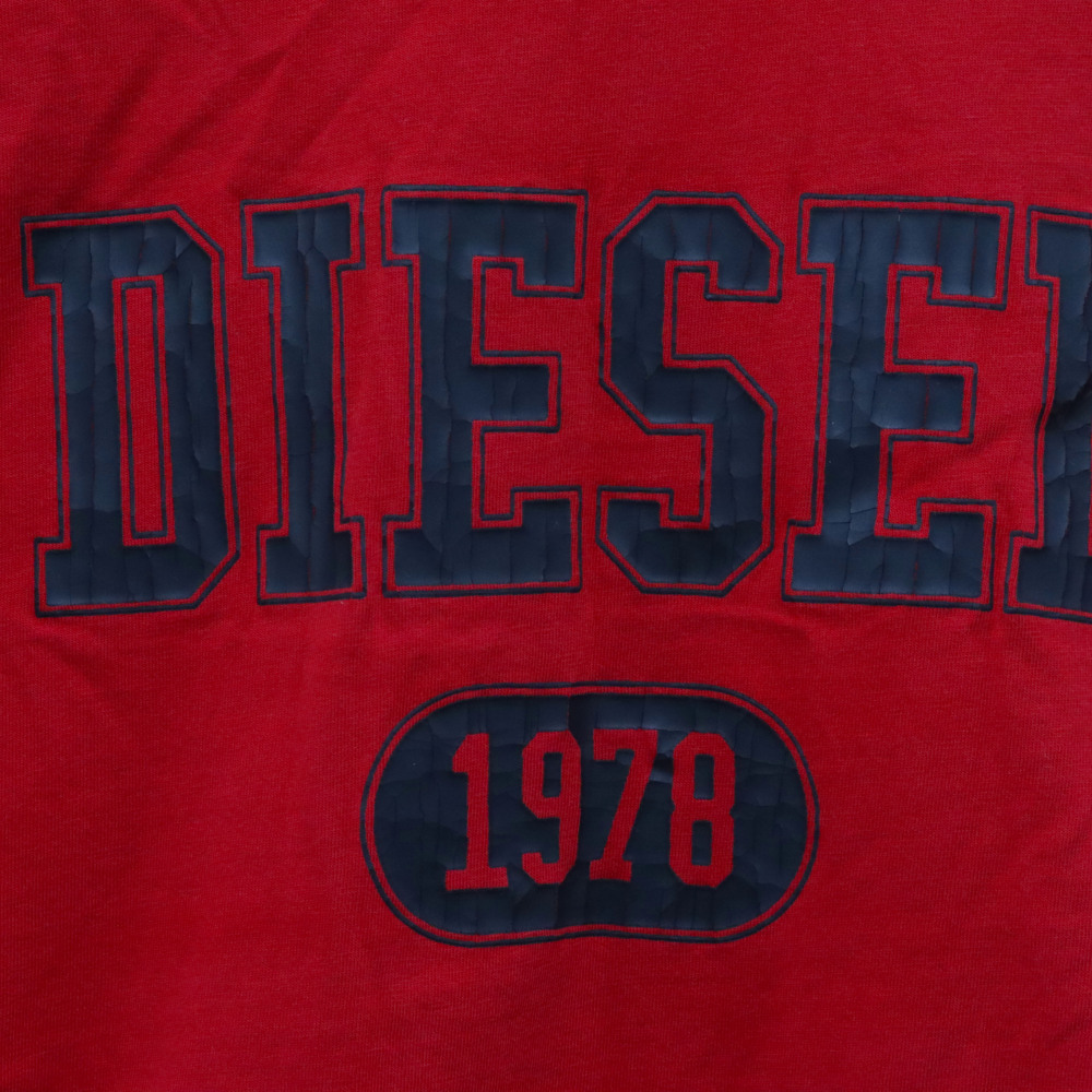 DIESEL ディーゼル T-DIEGOR-K46 フロントロゴプリント半袖Tシャツ レッド_画像3