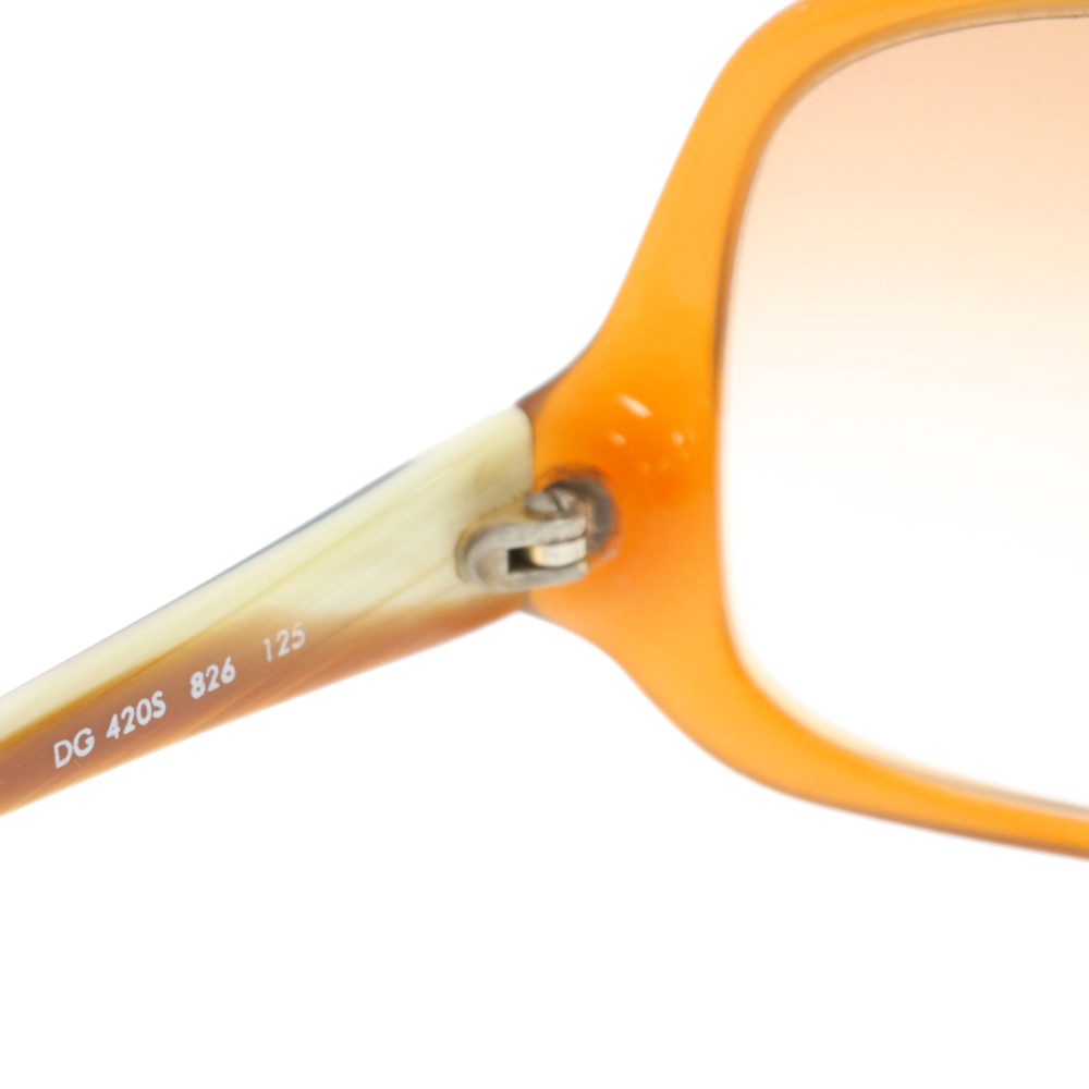 DOLCE & GABBANA ドルチェアンドガッバーナ オーバーサイズフレーム サングラス 眼鏡 ブラウン DG4205_画像4