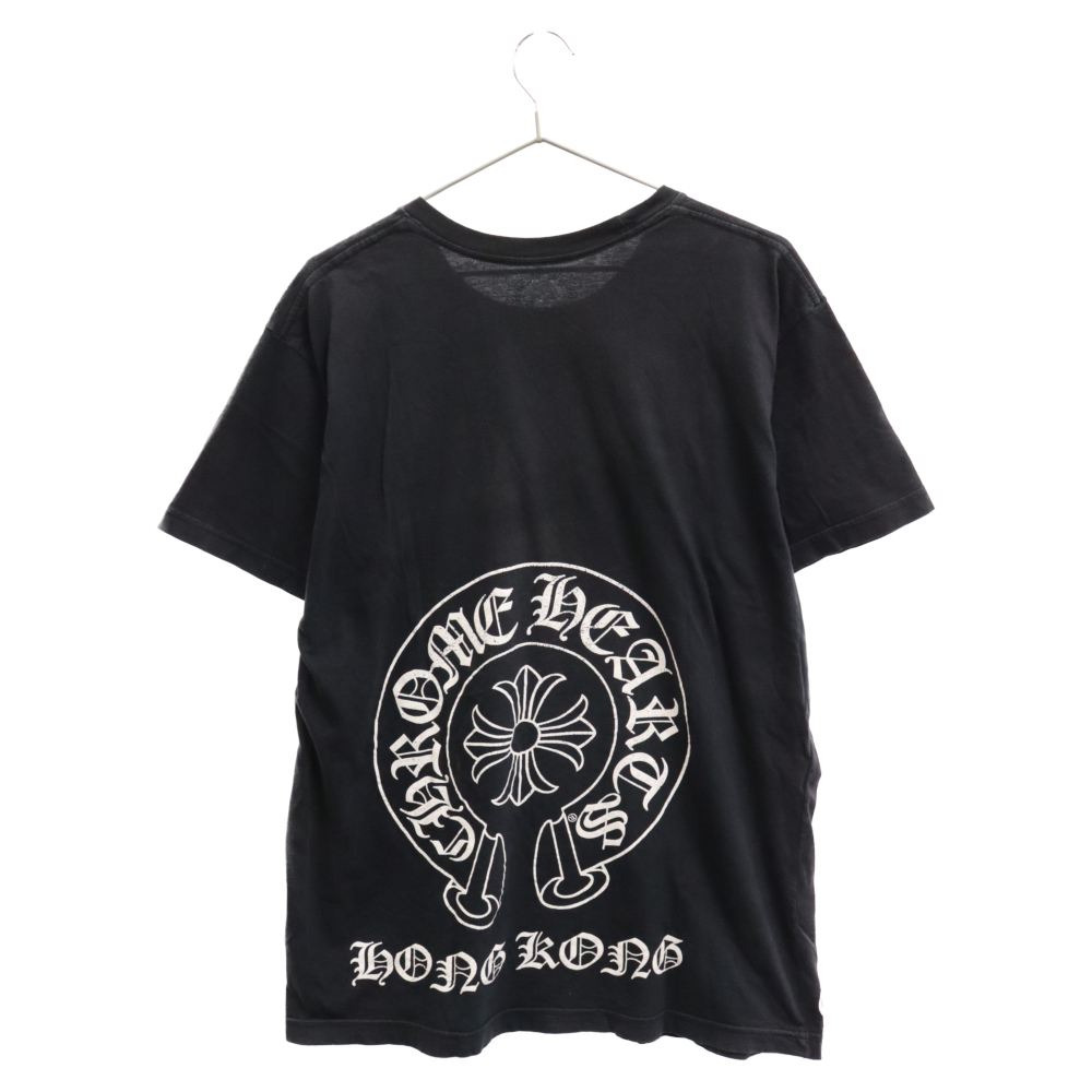 CHROME HEARTS クロムハーツ HONG KONG S/S Tee 香港限定 ホースシュープリント半袖Tシャツ ブラック