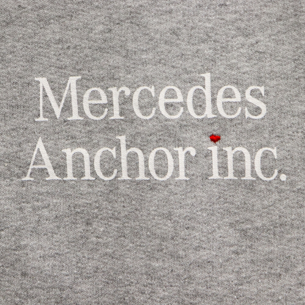 Mercedes Anchor Inc. メルセデスアンカーインク Sweat Pant ハート刺繍 ロゴ スウェットパンツ グレー_画像4
