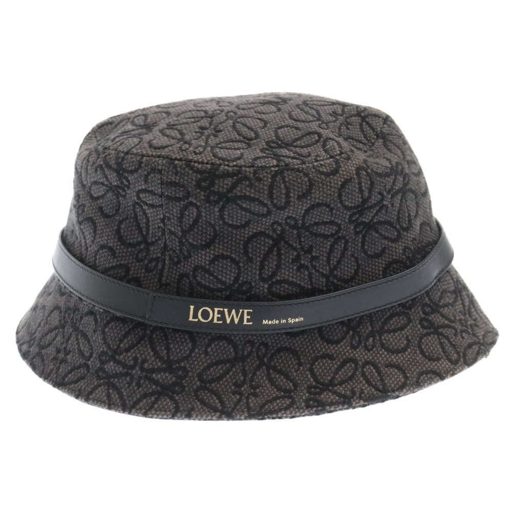 LOEWE ロエベ ANAGRAM BUCKET HAT K820BIX05 アナグラムバケットハット ブラック リバーシブル_画像1