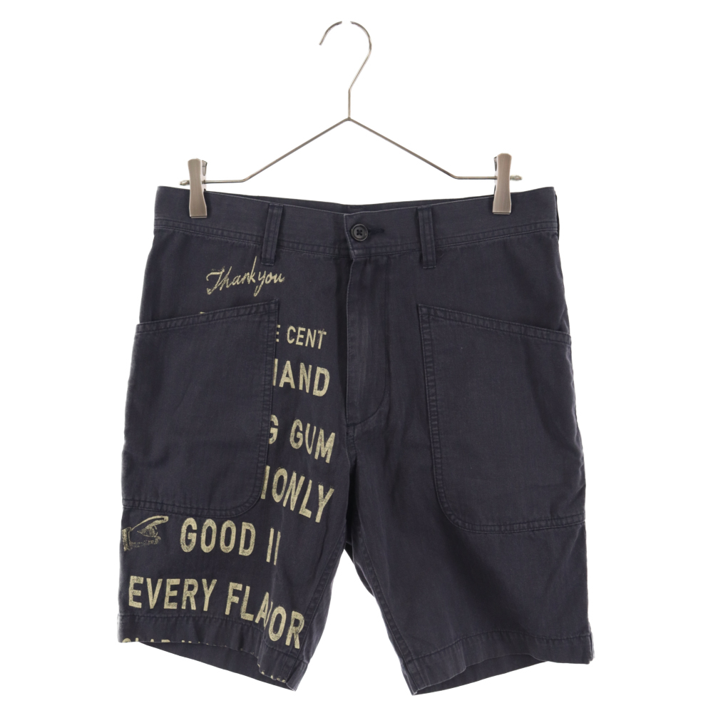 GLAD HANDg Lad рука 17SS CHEWING GUM SHORTS шорты шорты темно-синий BYGH-17-SS-18