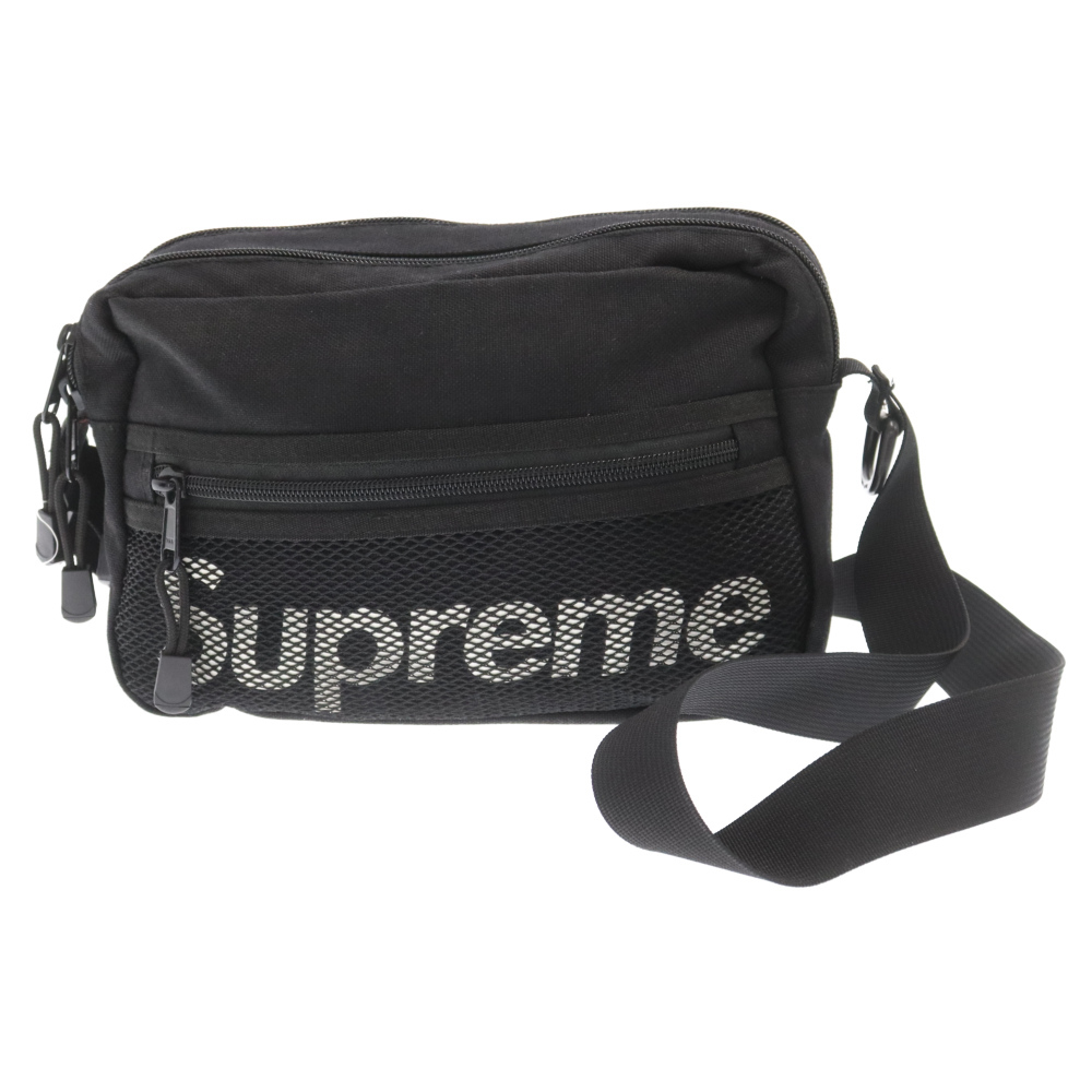 SUPREME シュプリーム 14SS Logo Shoulder Bag ロゴショルダーバッグ ブラック