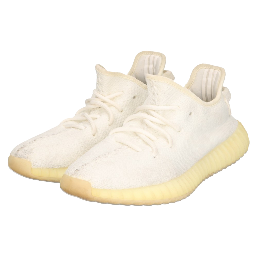 adidas アディダス YEEZY BOOST 350V2 CREAM WHITE イージーブースト350 V2 ローカットスニーカー ホワイト US6/24cm CP9366_画像3