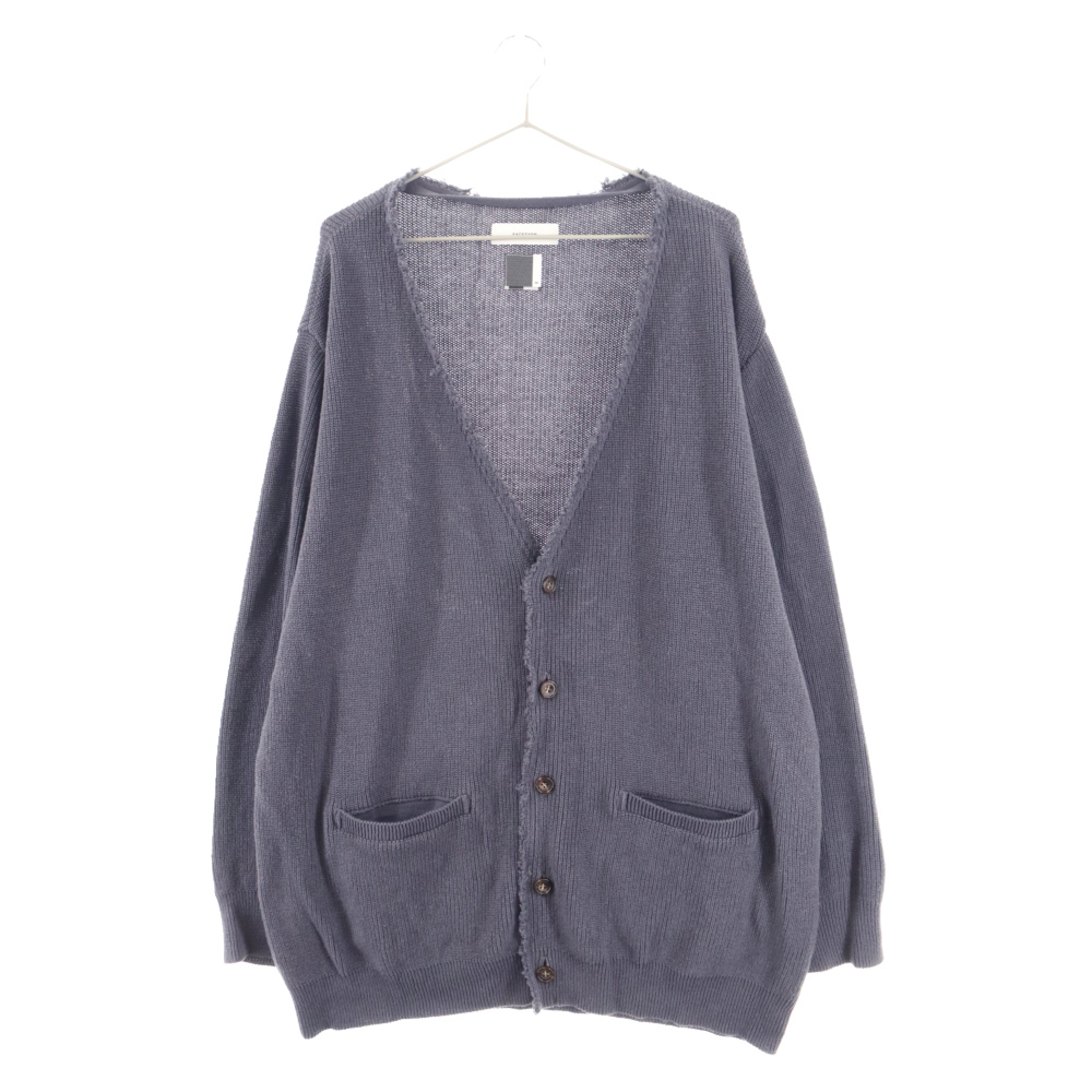 FACETASM ファセッタズム 23SS RAW EDGE FINISHINGS CARDIGAN ABH-KN-U02 フィニッシングニットカーディガン ネイビー