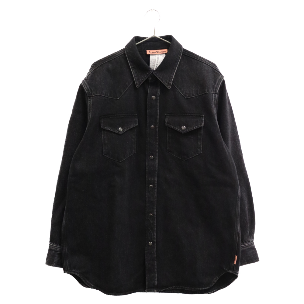 Acne Studios アクネ スティディオス Denim Button Up Shirt Black ボタンアップ デニムシャツ ブラック FN-MN-SHIR000625