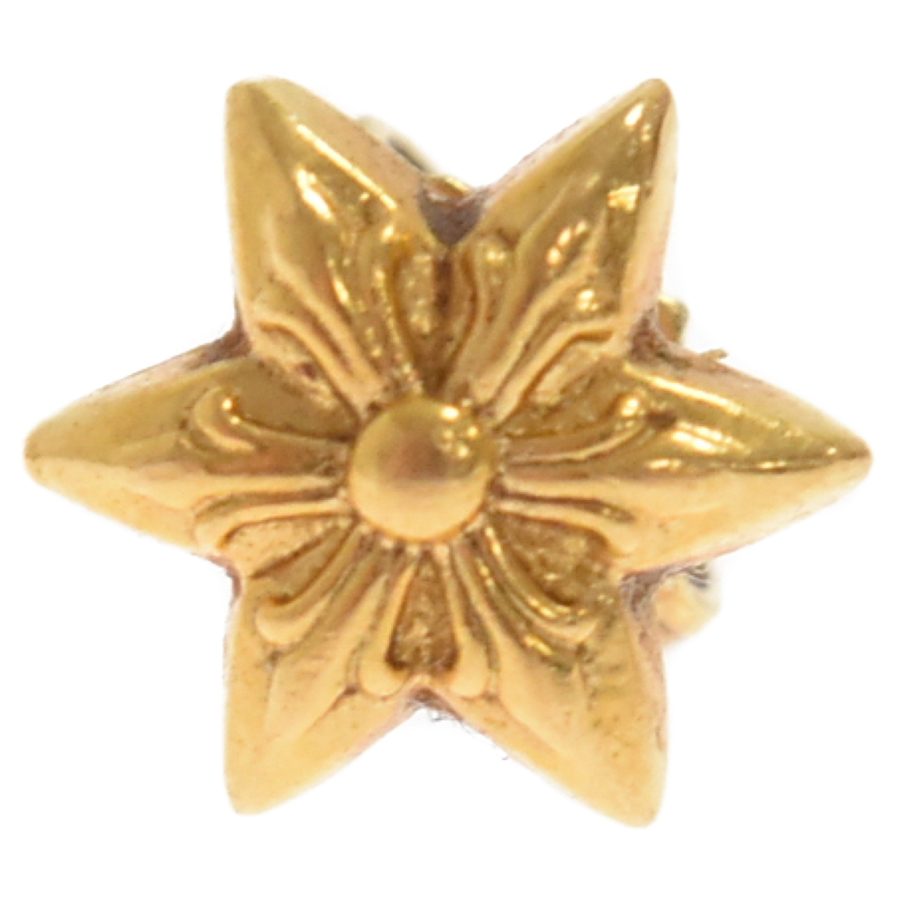 CHROME HEARTS Chrome Hearts 22K CO STAR Star серьги-гвоздики Gold 