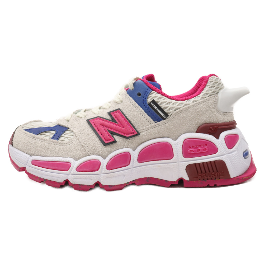 New Balance ニューバランス×SALEHE BEMBURY サレヘ ベンバリー MS574YSA ローカットスニーカー ホワイト/ピンク/ブルー US9/27cm