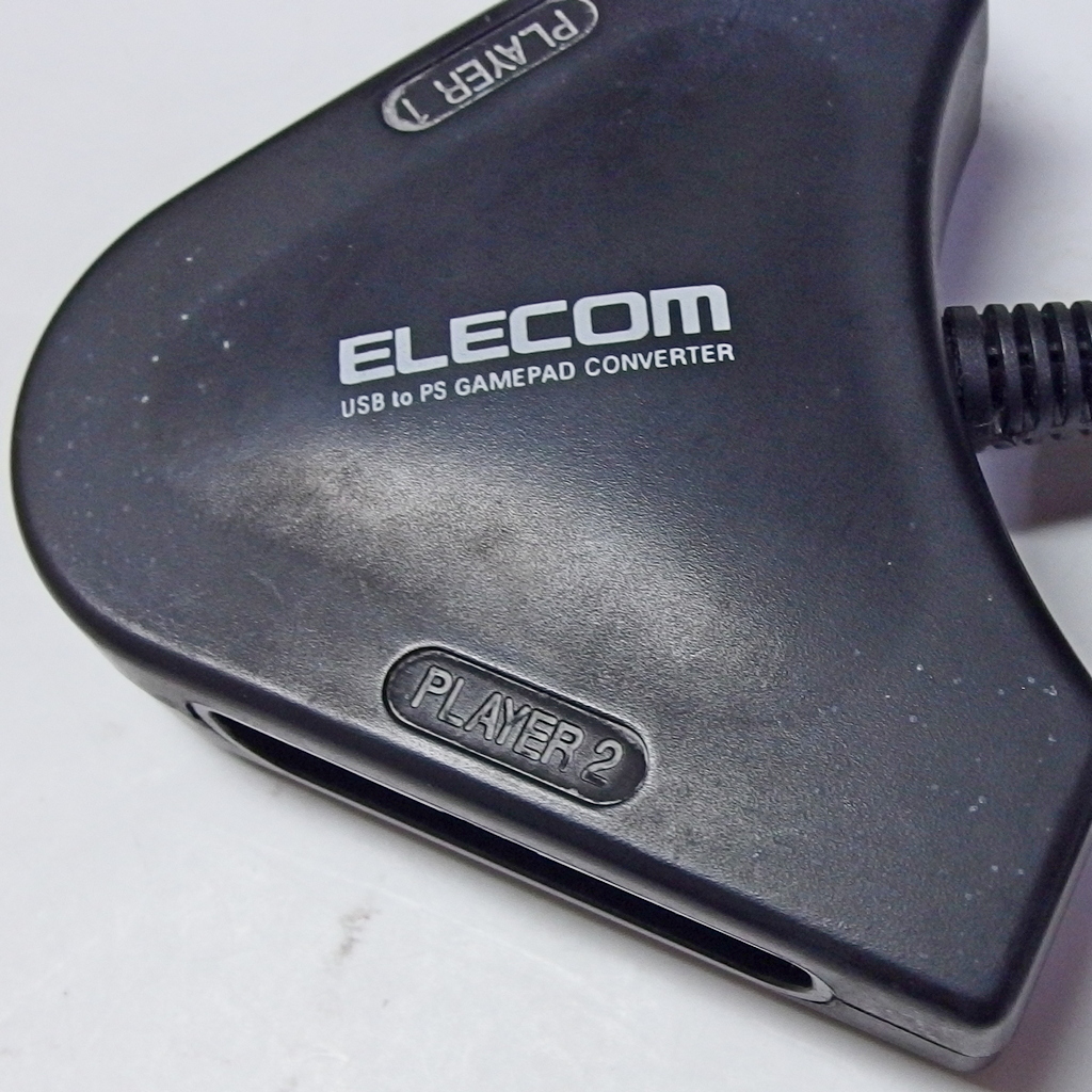 即決 送料ELECOM エレコム USB to PS PS2 ゲームパッドコンバータ JC-PS102UBK PS/PS2 コントローラー　_画像3