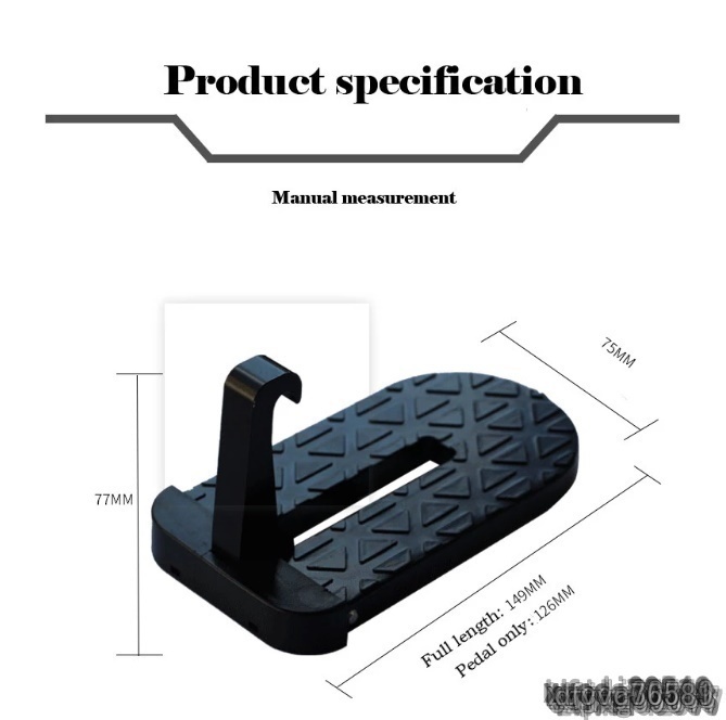 優良です☆ 洗車 背の高い車の拭き取りに♪ 多機能 折りたたみ ステップ ドアステップ 汎用 ラッチ フック アルミ 安全ハンマー_画像4