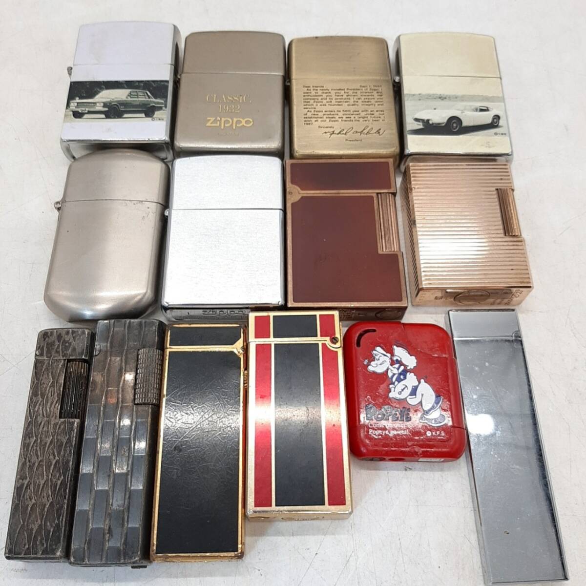 r200【1円スタート】 ライター まとめ zippo st dupont dunhill ジッポー デュポン ダンヒル 他 動作未確認 現状品 _画像1