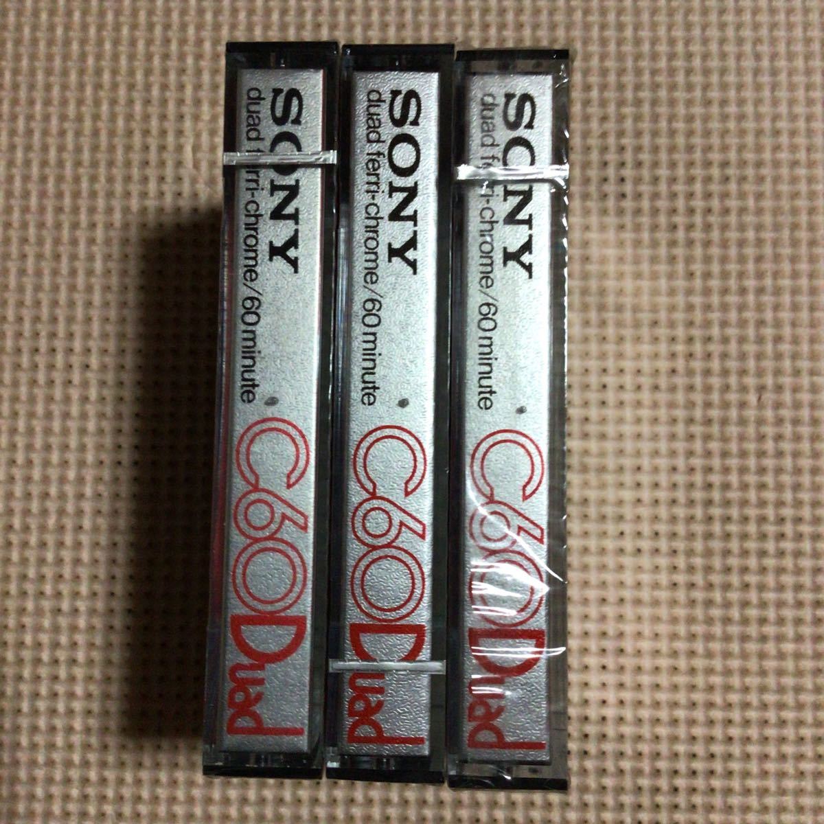SONY DUAD 60 ferri-chrome カセットテープ3本セット【未開封新品】★_画像2