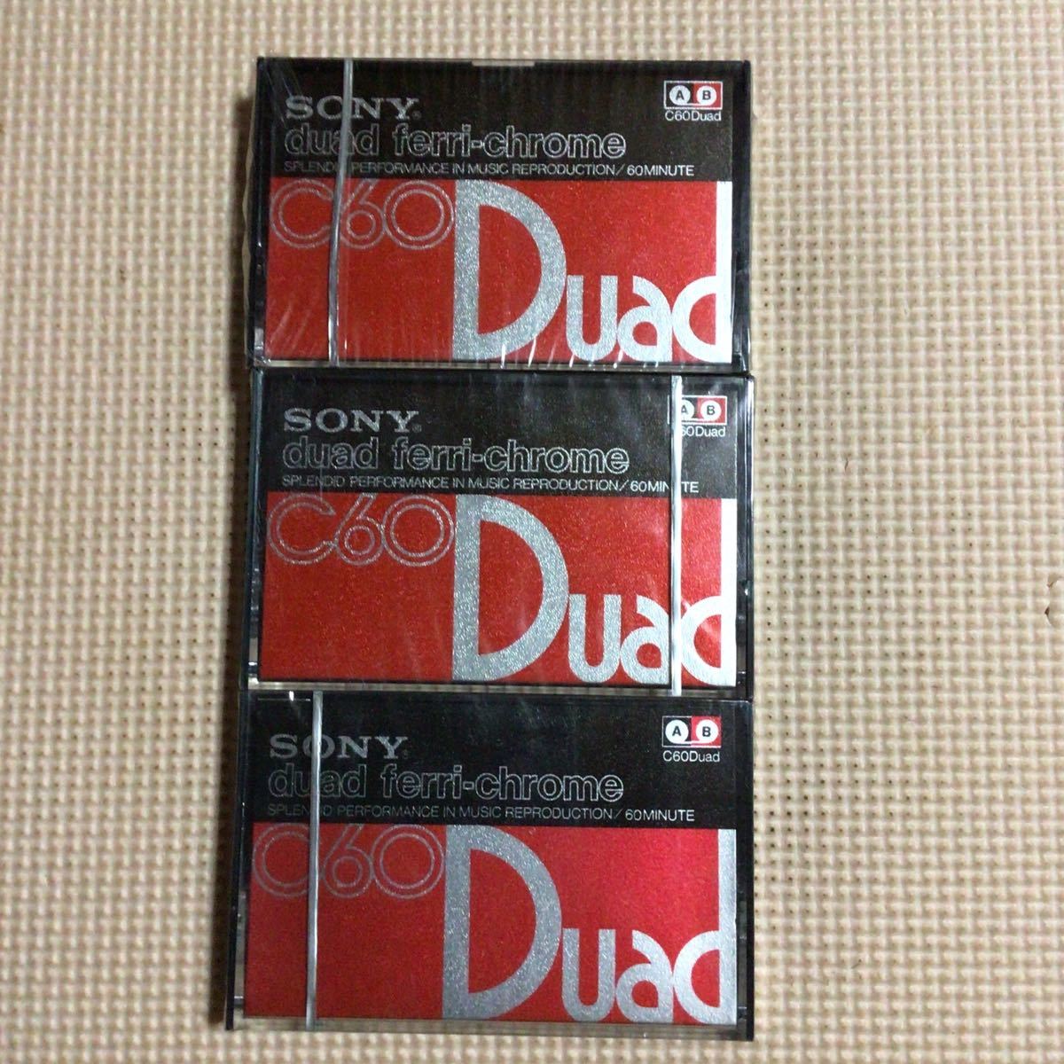 SONY DUAD 60 ferri-chrome カセットテープ3本セット【未開封新品】★_画像1