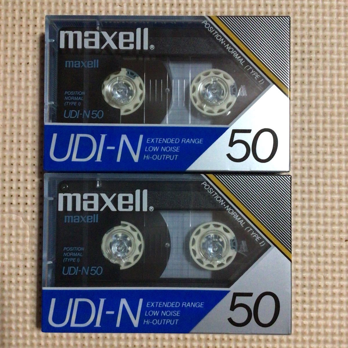 maxell UDⅠ-N 50 ノーマルポジション カセットテープ2本セット【未開封新品】●_画像1