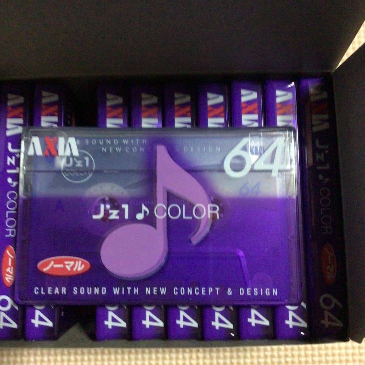 AXIA J'Z1 COLOR 64【外箱付き10本x2】ノーマルポジション カセットテープ【未開封新品】●の画像4