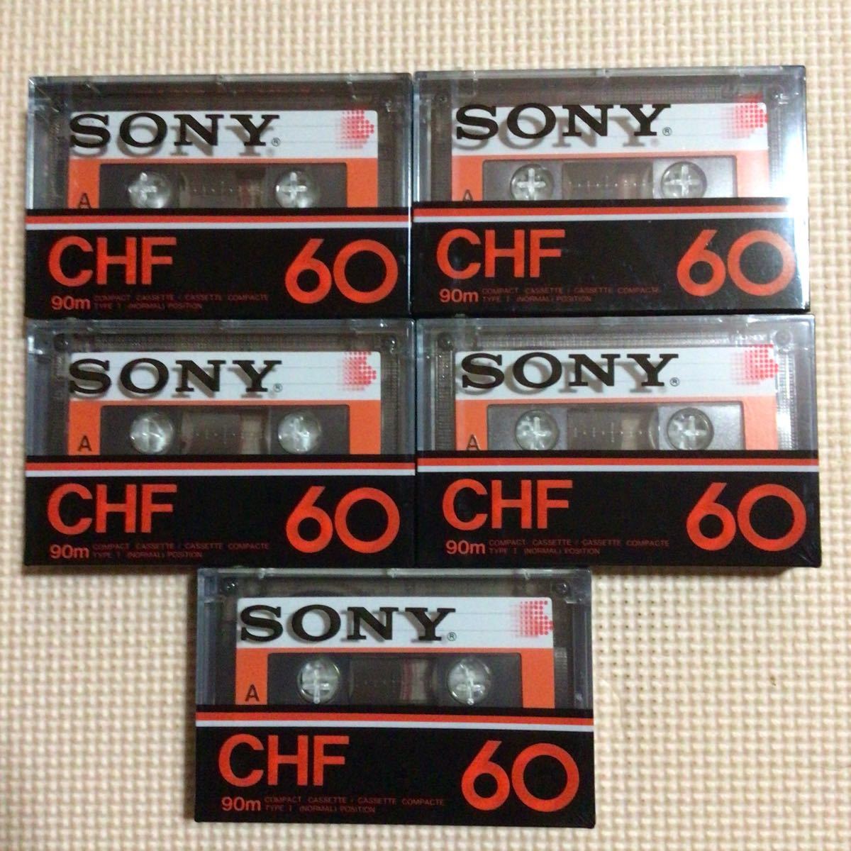 SONY CHF 60 ノーマルポジション カセットテープ5本セット【未開封新品】■■_画像1