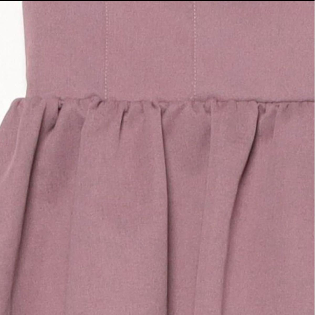TITTY&CO.  フレア ボリューム スカート ピンク 膝丈 無地 ガーリー 体型カバー