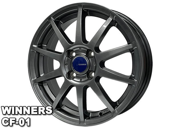 オッティ H92系 EC202L 155/65R13 73S ウイナーズ CF-01 メタリックグレー 新品 夏セット 【送料無料】_画像2