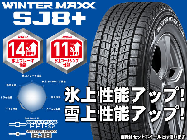 RX 20系 ウィンターマックス SJ8+ 235/65R18 ウイナーズ CF-01 メタリックグレー 送料無料！ スタッドレスセット_画像3