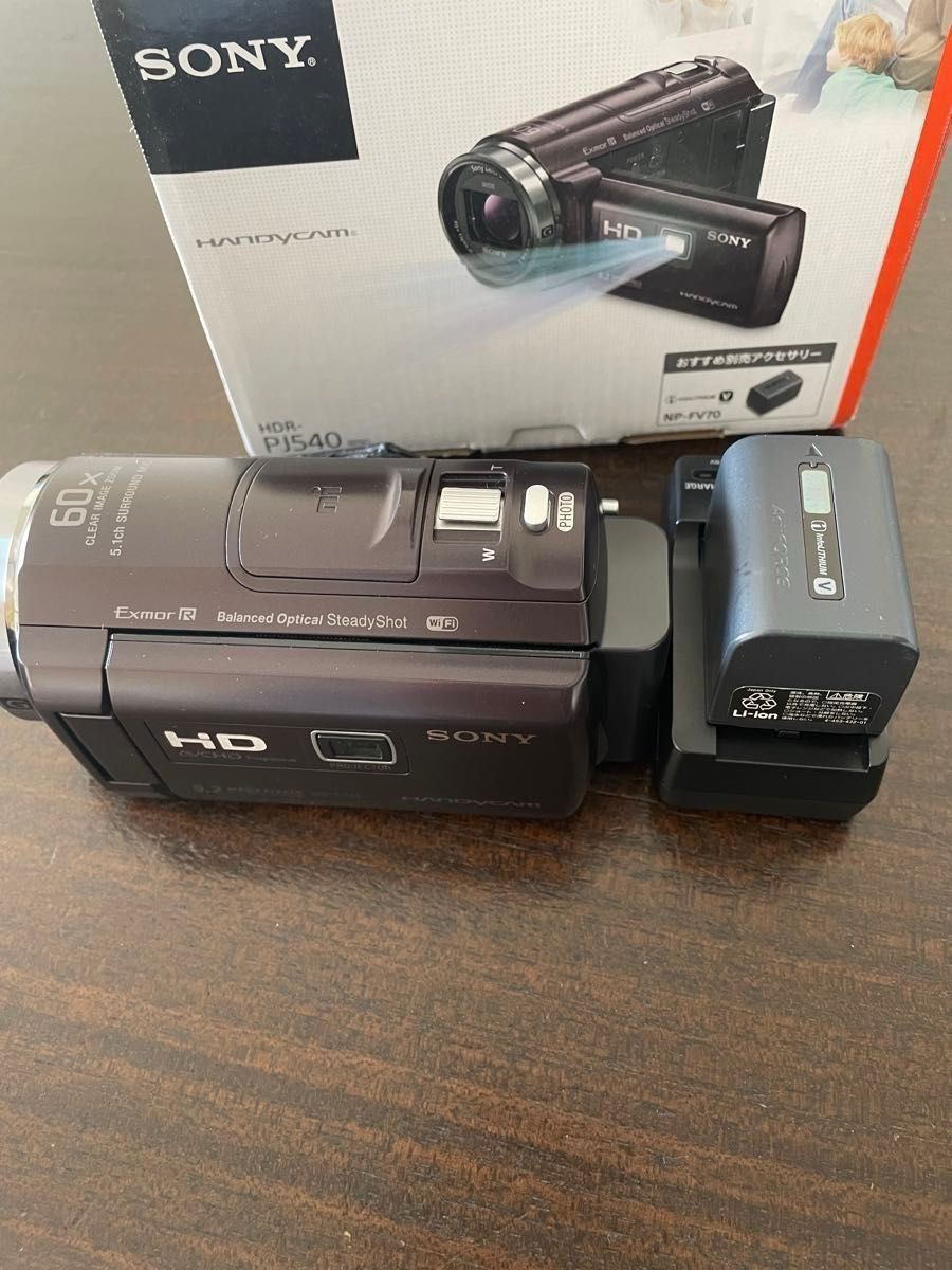 SONY HDR-PJ540(T) ソニー ビデオカメラ ブラウン Wi-Fi - ビデオカメラ