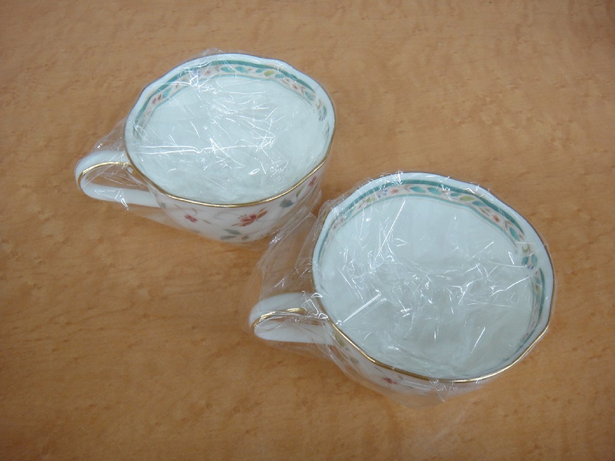 62309RT 未使用品 Noritake ノリタケ 花更紗 ティー・コーヒー兼用 カップ＆ソーサー 碗皿ペア 2客セット Y6546G/4409_画像4