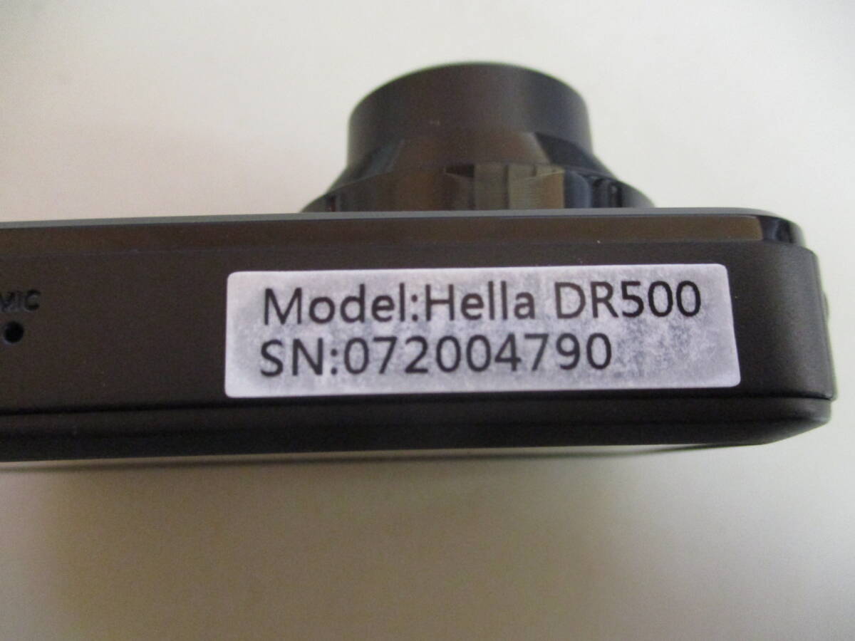 ◆C3112 HELLA ヘラー ドライブレコーダー ドラレコ DR500 S/N:072004790 動作確認済 全国一律送料520円_画像2