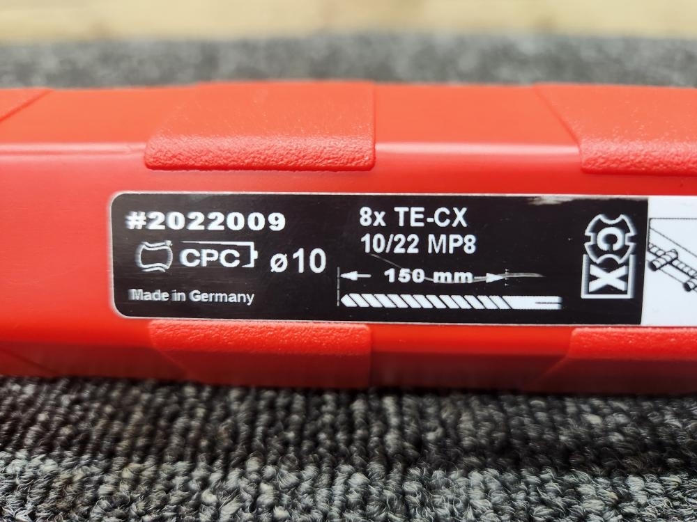 013♪未使用品・即決価格♪HILTI ヒルティ SDSプラス ハンマードリルビット 8本入 TE-CX 10/22 #2022009 直径10mm 有効穿孔150mm ②_画像5