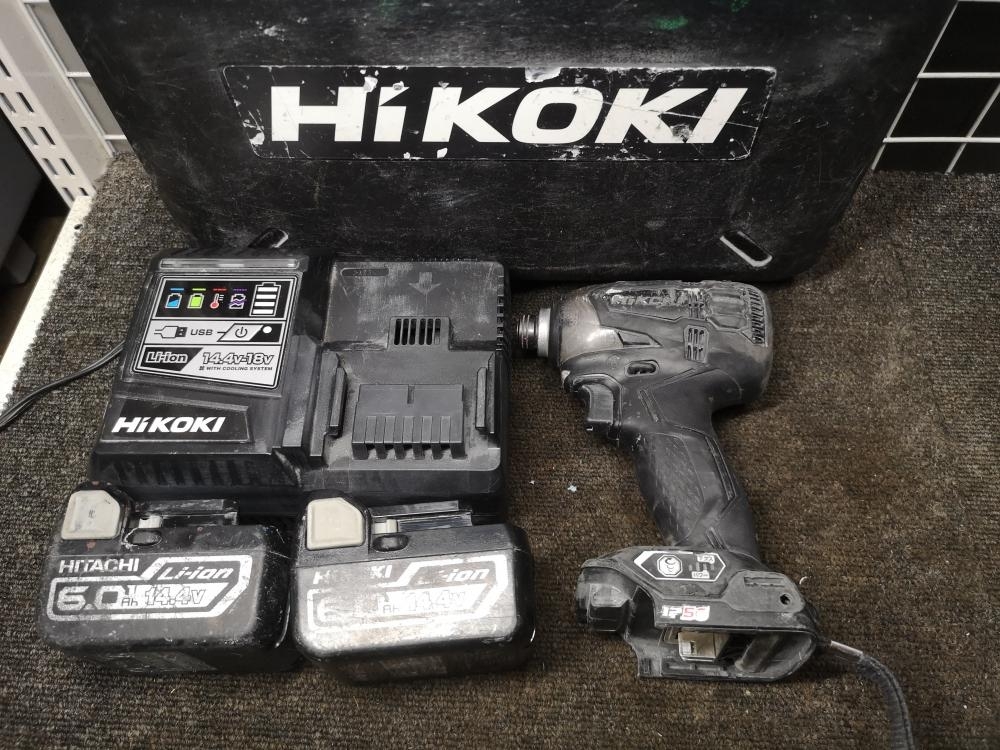 013♪おすすめ商品♪HIKOKI　ハイコーキ コードレスインパクトドライバ　14.4V WH14DDL2　バッテリ×2充電器有　軸ブレ有