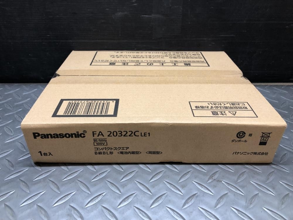 014〇未使用品・即決価格〇パナソニック Panasonic LED誘導灯本体 FA20322C LE1 B級BL形 電池内蔵型 両面型 本体のみ_画像2