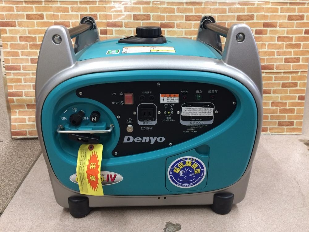 003☆未使用品☆　Denyo デンヨー インバータ発電機 GE-2000SS-IV 2000W 展示品・傷汚れ有　送料2600円～4300円（沖縄離島を除く）